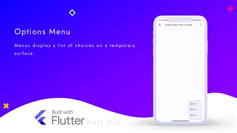 Flutter Show Menu