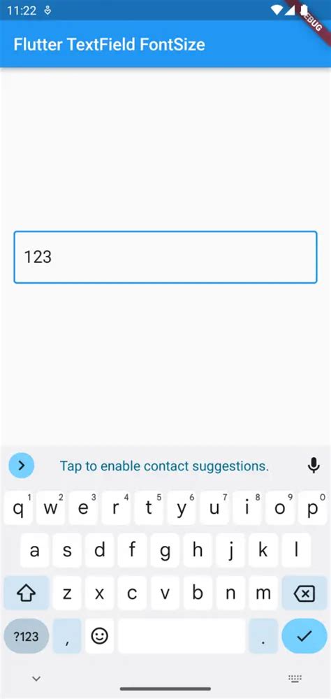 Flutter Text Widget Font Size
