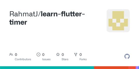 Flutter Timer Github