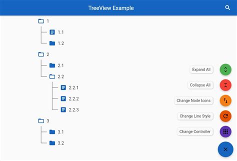 flutter treeview widget