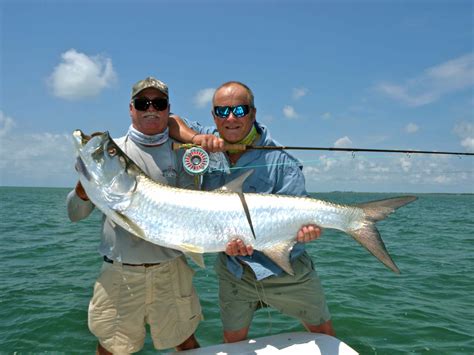 fly fishing for tarpon from the beach