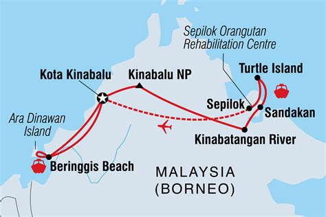 fly to borneo from uk