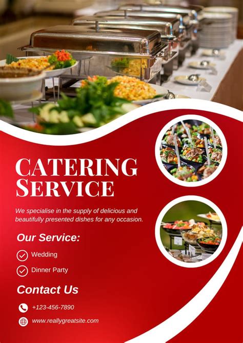 FREE 23+ Awesome Catering Flyer Templates in AI PSD InDesign MS