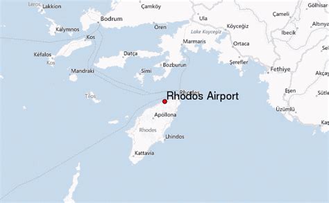Rhodos Karte griechische Insel / Eine fahrt entlang der küste der 1.