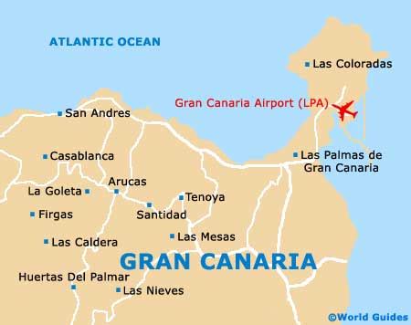 Flygplats Gran Canaria Karta Europa Karta
