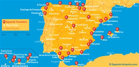 Map Of Spanish Airports Gadgets 2018