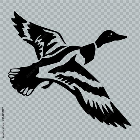 Flying Duck Vector