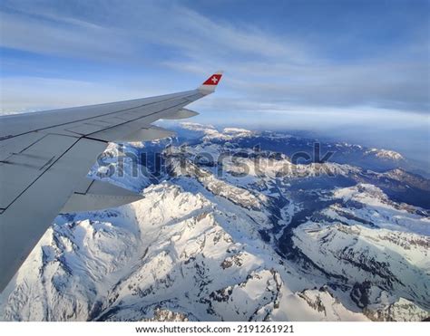 flying over Swiss Alps