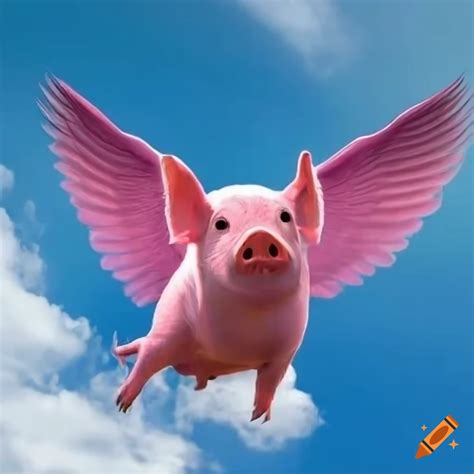 flying pink pig