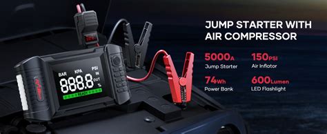 FLYLINKTECH 3000A Peak Car Jump Starter Booster Auto Battery Starter