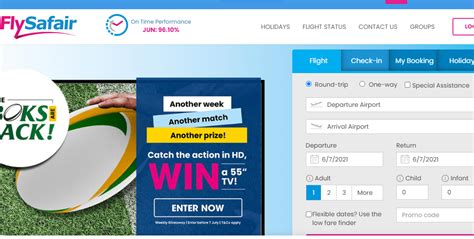 flysafair airlines official site