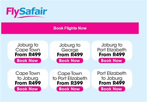 flysafair bookings and prices