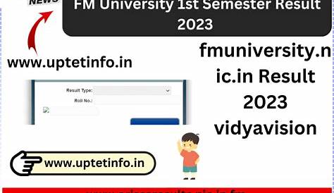 Fakir Mohan (FM) University, Balasore - +3 Final Year 2018 Online
