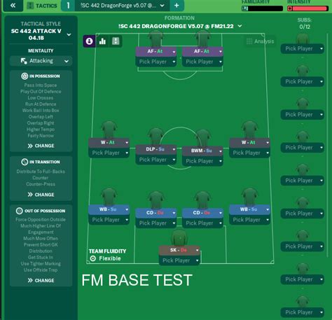 fm 22 best formation and tactics