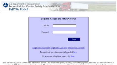 fmcsa dot provider login