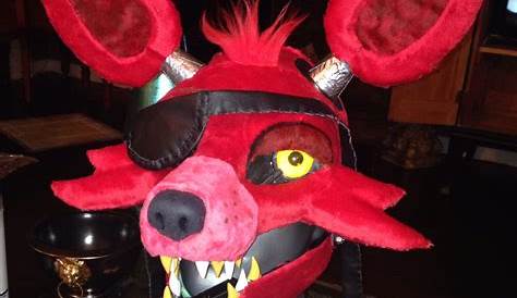 Foxy mask- Being worn by Freddy-draws on DeviantArt