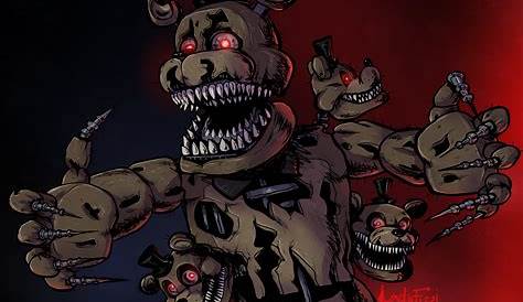 How To Draw Nightmare Freddy from Five Nights At Freddy's 4