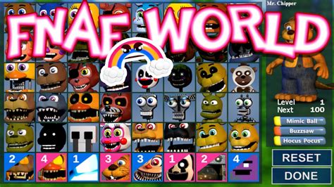 Fnaf World All Characters Code Get Free Robux On Roblox 2019