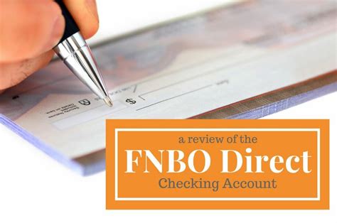 FNBO Direct Online Checking account review April 2020