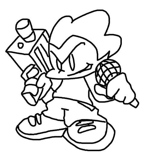 Fnf Coloring Pages: All Characters