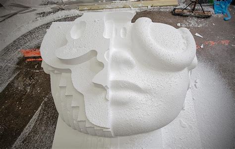 Foam Block Sculpture