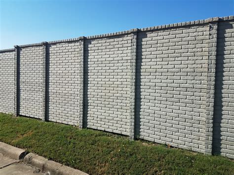 Foam Core Concrete Fence