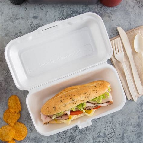 Foam Hoagie Container