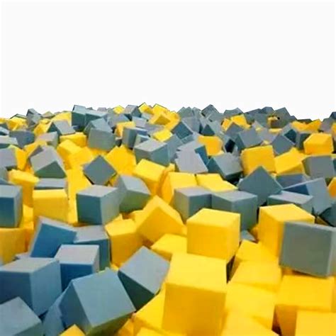Foam Pit Blocks 1000 pcs. (LIME GREEN) 6"x6"x6" Flame Retardant Pit Foam Blocks For