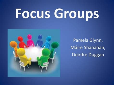 focus group presentation example