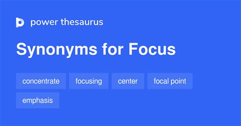 focus synonym thesaurus free