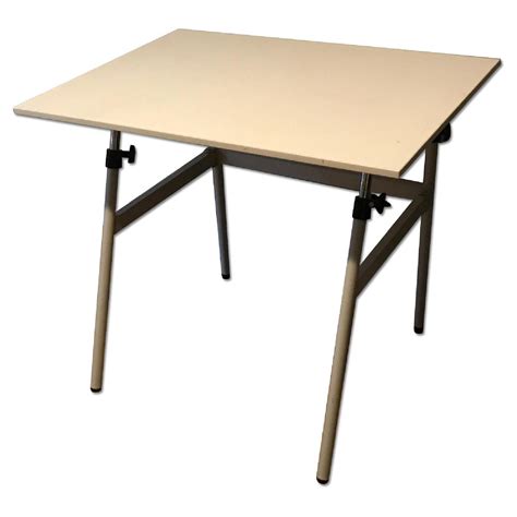 fold away drafting table with chair