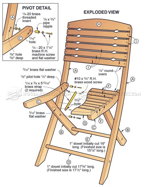 Foldable Chair Plans