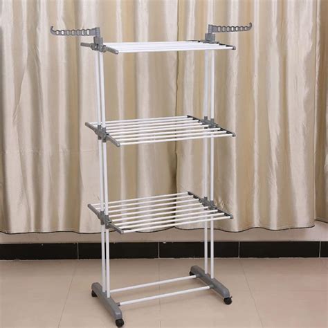 Foldable Laundry Rack On Wheels