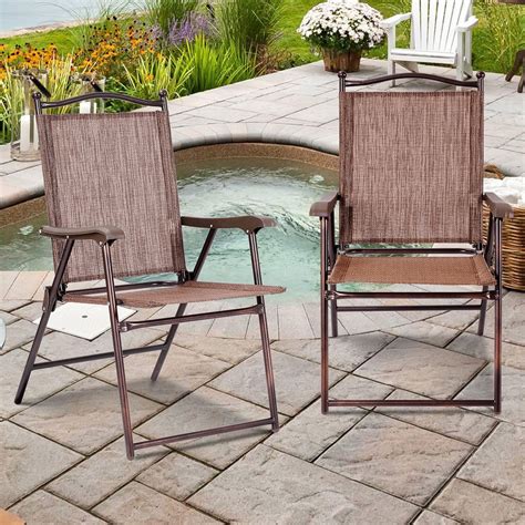 Camping Chair Folding Chair Set of 2 Lawn Chair Outdoor Chair Patio