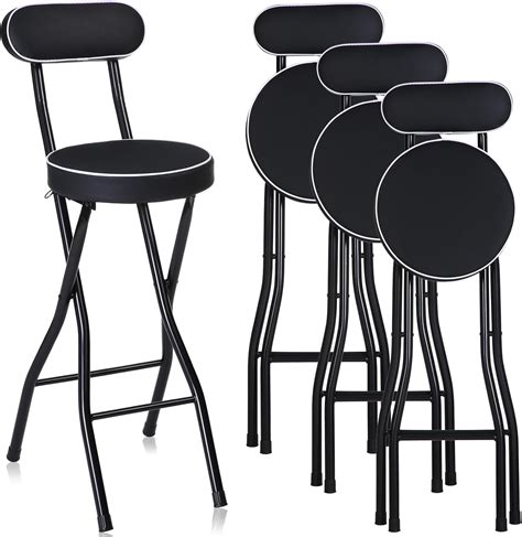 Foldable Stool With Backrest