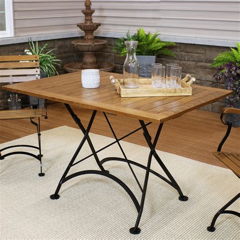 foldable wood table dining table