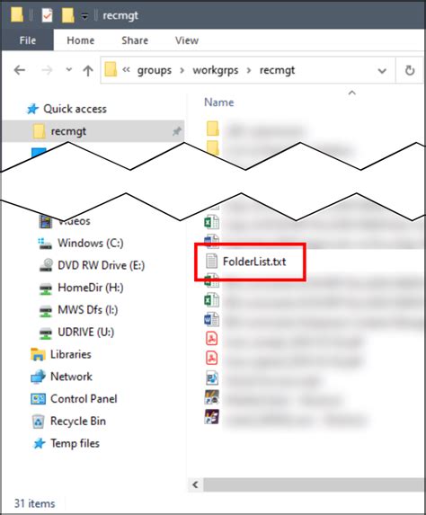 Folder File List