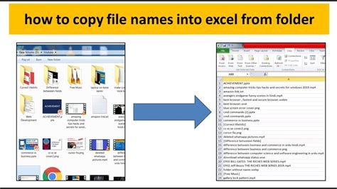 Folder File Names Into Excel