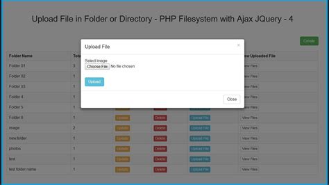 Folder File Upload Php