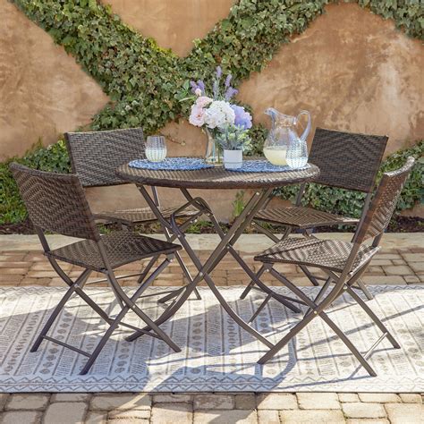 folding bistro table and chairs outdoor