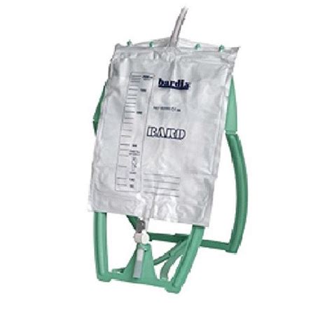 folding catheter bag stand