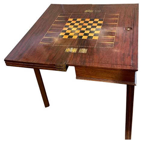 Folding Game Table Antique