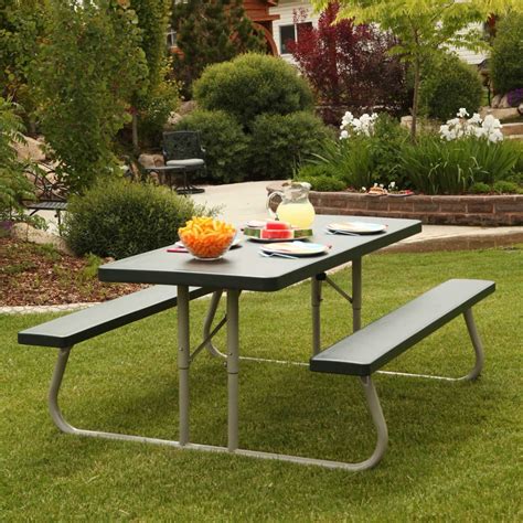 Folding Picnic Table With Bench
