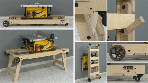 Folding Table Saw Stand Diy