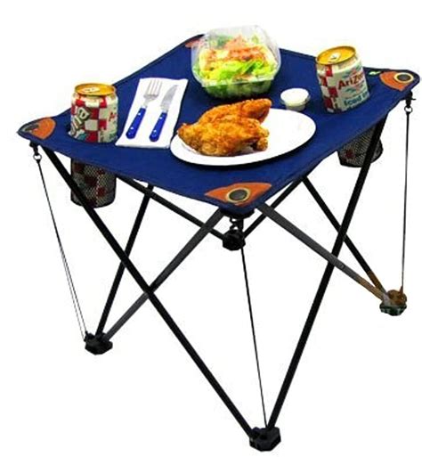 Folding Table With Drink Holders