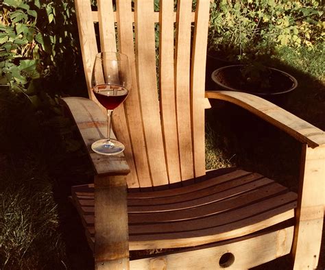 folding wine barrel chair plans