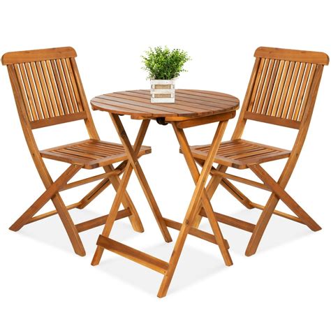 Folding Wooden Table Set