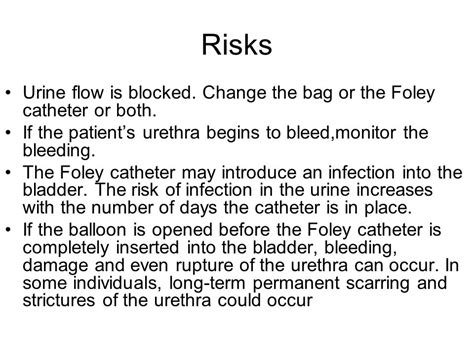 Foley Catheter Bleeding