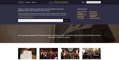 folger shakespeare library website