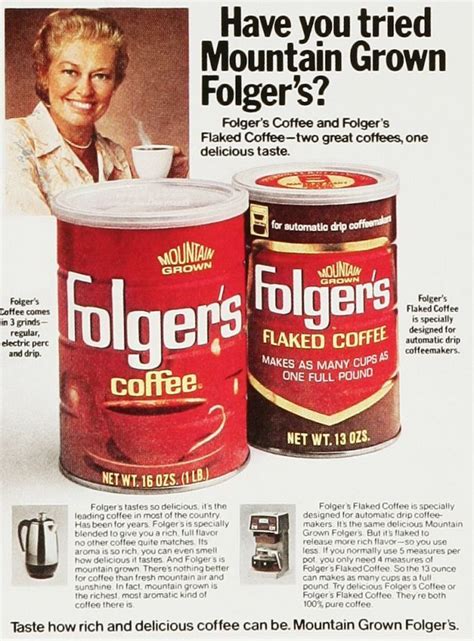 folgers coffee commercials 1970s